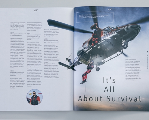 Magazinseite innen Bericht Hubschrauberrettung