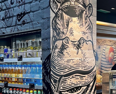 Neues St.Pauli-Design für die St.Pauli-Bar am Airport Hamburg